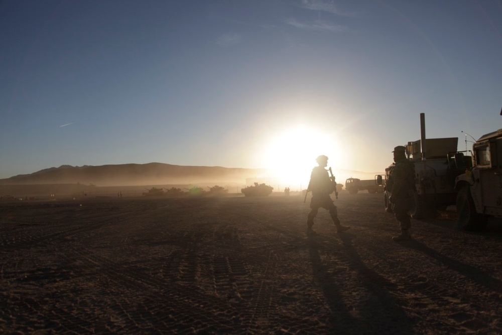 Training at Fort Irwin, February 12, 2016. U.S. Army photo by Amber Stephens.